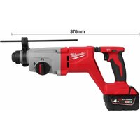 Перфоратор Milwaukee M18 M18BLHACD26-402X 4933492480 (с 2-мя АКБ, кейс) - Превью изображения №8 — Интернет-магазин ПроЗаказ