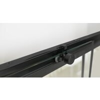 Душевой уголок RGW LE-41B (LE-12B + Z-050-2B) 34124100-014 100x100 (черный/прозрачное стекло) - Превью изображения №3 — Интернет-магазин ПроЗаказ