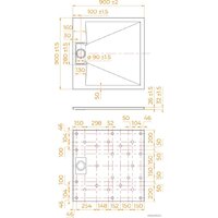 Душевой поддон RGW TUS-W 90x90 - Превью изображения №3 — Интернет-магазин ПроЗаказ