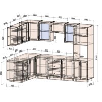Готовая кухня Интерлиния Тренд 1.88x2.8 ВТ левая (пепел/пепел/опал светлый) - Превью изображения №5 — Интернет-магазин ПроЗаказ