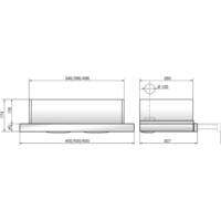 Кухонная вытяжка Elikor Интегра Glass 60Н-400-В2Д (нержавеющая сталь/бежевый) - Превью изображения №2 — Интернет-магазин ПроЗаказ