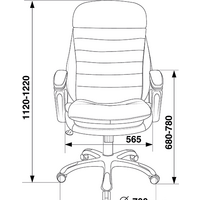 Офисное кресло Бюрократ T-9950LT (коричневый) - Превью изображения №7 — Интернет-магазин ПроЗаказ