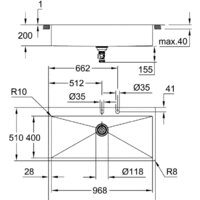 Кухонная мойка Grohe K800 120-S 102,4/51 1.0 31586SD1 - Превью изображения №3 — Интернет-магазин ПроЗаказ