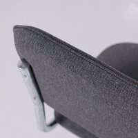 Офисный стул AksHome Славия Leto 68 (темно-серая ткань/хром) - Превью изображения №6 — Интернет-магазин ПроЗаказ