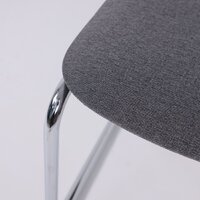 Офисный стул AksHome Славия Leto 68 (темно-серая ткань/хром) - Превью изображения №11 — Интернет-магазин ПроЗаказ