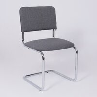 Офисный стул AksHome Славия Leto 68 (темно-серая ткань/хром) - Превью изображения №2 — Интернет-магазин ПроЗаказ