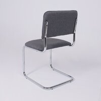 Офисный стул AksHome Славия Leto 68 (темно-серая ткань/хром) - Превью изображения №5 — Интернет-магазин ПроЗаказ