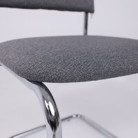 Офисный стул AksHome Славия Leto 68 (темно-серая ткань/хром) - Превью изображения №9 — Интернет-магазин ПроЗаказ