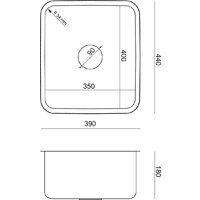 Кухонная мойка Quadron KS1U4035BSKBS - Превью изображения №4 — Интернет-магазин ПроЗаказ