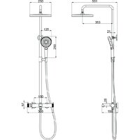 Душевая система  Vincea Rim VSFS-2RM1CH - Превью изображения №4 — Интернет-магазин ПроЗаказ