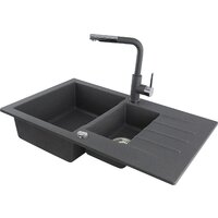 Кухонная мойка Kernau KGS A 6079 1.5B1D Grey Metallic - Превью изображения №5 — Интернет-магазин ПроЗаказ