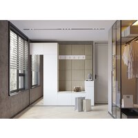 Шкаф распашной НК-Мебель Stark 2-х дверный 71579684 (белый) - Превью изображения №4 — Интернет-магазин ПроЗаказ