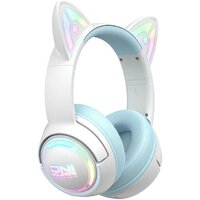 Наушники Onikuma GT838 Cat Ear (белый/голубой) - Превью изображения №2 — Интернет-магазин ПроЗаказ