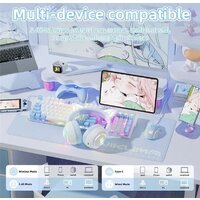 Наушники Onikuma GT838 Cat Ear (белый/голубой) - Превью изображения №5 — Интернет-магазин ПроЗаказ