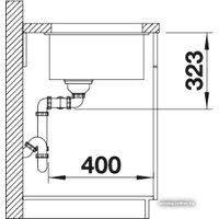 Кухонная мойка Blanco Subline 350/350-U (серый беж) - Превью изображения №3 — Интернет-магазин ПроЗаказ