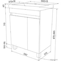  IDDIS Тумба под умывальник Zodiac ZOD6CDFi95 - Превью изображения №6 — Интернет-магазин ПроЗаказ