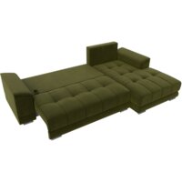 Угловой диван Лига диванов НордСтар правый 121114 (микровельвет зеленый/подушки микровельвет зеленый) - Превью изображения №8 — Интернет-магазин ПроЗаказ