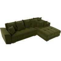 Угловой диван Лига диванов НордСтар правый 121114 (микровельвет зеленый/подушки микровельвет зеленый) - Превью изображения №6 — Интернет-магазин ПроЗаказ