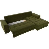 Угловой диван Лига диванов НордСтар правый 121114 (микровельвет зеленый/подушки микровельвет зеленый) - Превью изображения №7 — Интернет-магазин ПроЗаказ