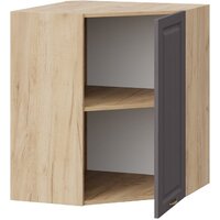 Шкаф навесной Трия Лина 1В6У (дуб крафт золотой/графит) - Превью изображения №2 — Интернет-магазин ПроЗаказ