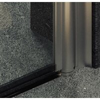 Душевая дверь MaybahGlass 198x80 MGD-803-5 (прозрачное стекло/хром матовый) - Превью изображения №3 — Интернет-магазин ПроЗаказ