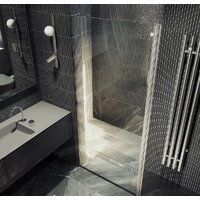 Душевая дверь MaybahGlass 198x80 MGD-803-5 (прозрачное стекло/хром матовый) - Превью изображения №6 — Интернет-магазин ПроЗаказ