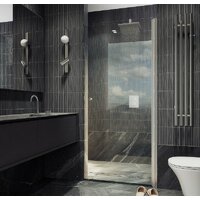 Душевая дверь MaybahGlass 198x80 MGD-803-5 (прозрачное стекло/хром матовый) - Превью изображения №4 — Интернет-магазин ПроЗаказ