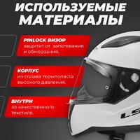 Мотошлем LS2 FF353 Rapid 2 Solid (L, белый) - Превью изображения №2 — Интернет-магазин ПроЗаказ
