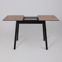 Кухонный стол Мамадома Tirk radial-94 раздвижной 94-126х64 (дуб веллингтон/черный) - Превью изображения №20 — Интернет-магазин ПроЗаказ