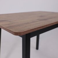 Кухонный стол Мамадома Tirk radial-94 раздвижной 94-126х64 (дуб веллингтон/черный) - Превью изображения №9 — Интернет-магазин ПроЗаказ