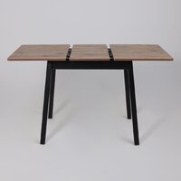 Кухонный стол Мамадома Tirk radial-94 раздвижной 94-126х64 (дуб веллингтон/черный) - Превью изображения №22 — Интернет-магазин ПроЗаказ