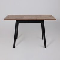 Кухонный стол Мамадома Tirk radial-94 раздвижной 94-126х64 (дуб веллингтон/черный) - Превью изображения №23 — Интернет-магазин ПроЗаказ