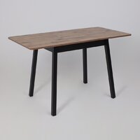 Кухонный стол Мамадома Tirk radial-94 раздвижной 94-126х64 (дуб веллингтон/черный) - Превью изображения №18 — Интернет-магазин ПроЗаказ