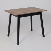 Кухонный стол Мамадома Tirk radial-94 раздвижной 94-126х64 (дуб веллингтон/черный) - Превью изображения №6 — Интернет-магазин ПроЗаказ