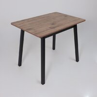 Кухонный стол Мамадома Tirk radial-94 раздвижной 94-126х64 (дуб веллингтон/черный) - Превью изображения №7 — Интернет-магазин ПроЗаказ