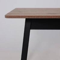 Кухонный стол Мамадома Tirk radial-94 раздвижной 94-126х64 (дуб веллингтон/черный) - Превью изображения №11 — Интернет-магазин ПроЗаказ