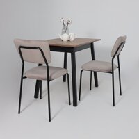 Кухонный стол Мамадома Tirk radial-94 раздвижной 94-126х64 (дуб веллингтон/черный) - Превью изображения №4 — Интернет-магазин ПроЗаказ