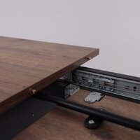 Кухонный стол Мамадома Tirk radial-94 раздвижной 94-126х64 (дуб веллингтон/черный) - Превью изображения №16 — Интернет-магазин ПроЗаказ