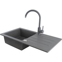 Кухонная мойка Kernau KGS A 50 1B1D Grey Metallic - Превью изображения №4 — Интернет-магазин ПроЗаказ