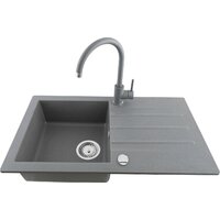 Кухонная мойка Kernau KGS A 50 1B1D Grey Metallic - Превью изображения №2 — Интернет-магазин ПроЗаказ