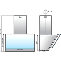 Кухонная вытяжка Elikor Рубин S4 90П-700-Э4Д (антрацит/черное стекло) - Превью изображения №2 — Интернет-магазин ПроЗаказ