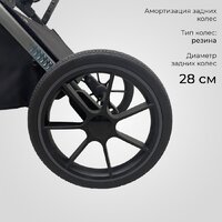 Универсальная коляска Sweet Baby Rocco 2в1 (черный) - Превью изображения №12 — Интернет-магазин ПроЗаказ