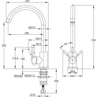 Смеситель Cersanit Cомо однорычажный 68243 (черный) - Превью изображения №14 — Интернет-магазин ПроЗаказ