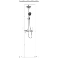 Душевая система  Hansgrohe Raindance Select 240 Showerpipe (27115000) - Превью изображения №2 — Интернет-магазин ПроЗаказ