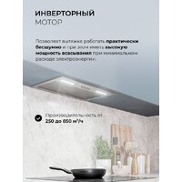 Кухонная вытяжка LEX Hyper 600 Inverter IX - Превью изображения №2 — Интернет-магазин ПроЗаказ