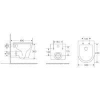 Унитаз подвесной Berges Wasserhaus Vita Rimless 043382 (с сиденьем) - Превью изображения №10 — Интернет-магазин ПроЗаказ