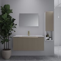  ЗОВ Шкаф-полупенал для ванной Дублин CDUFLWMFC (флавио кашемир) - Превью изображения №3 — Интернет-магазин ПроЗаказ