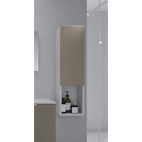 ЗОВ Шкаф-полупенал для ванной Дублин CDUFLWMFC (флавио кашемир)