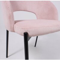 Стул AksHome Elsa (розовый велюр Fjord 91/черный) - Превью изображения №5 — Интернет-магазин ПроЗаказ
