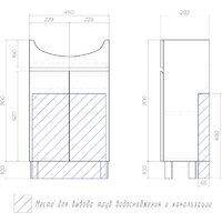  Vigo Тумба под умывальник Grani 500-2-0 - Превью изображения №8 — Интернет-магазин ПроЗаказ